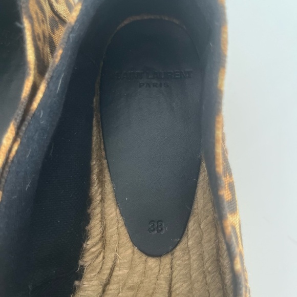 Saint Laurent Leopard print espadrilles size 38 - Picture 13 of 16